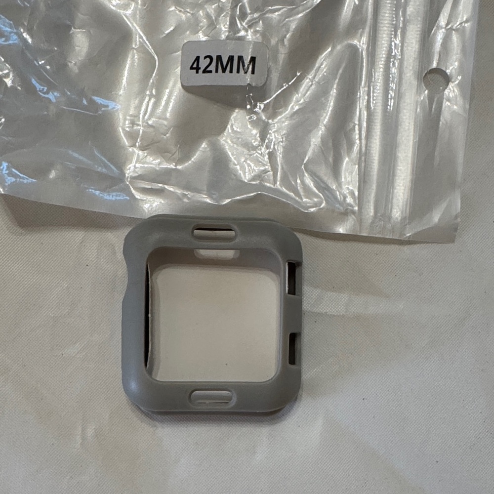 Gray Silicone Protective Case For Apple Watch 42mm New